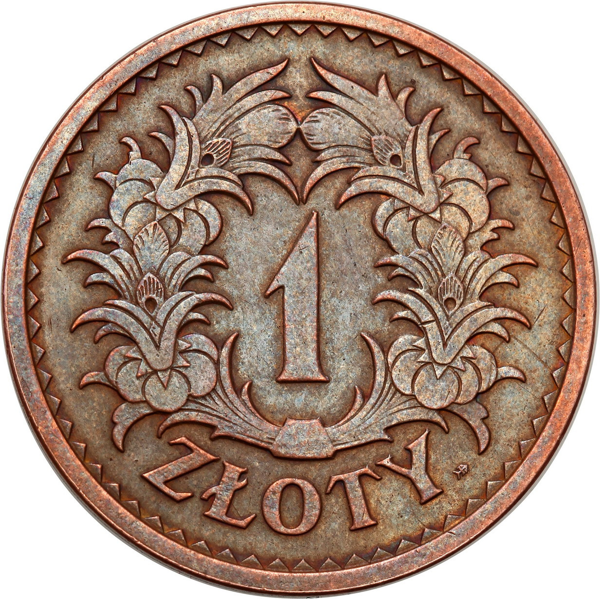 II RP. PRÓBA miedź 1 złoty 1928 - RZADKOŚĆ nakład 5 sztuk